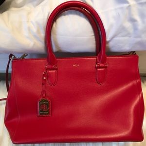 Ralph Lauren Newbury Double-Zip Satchel